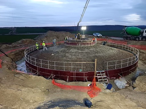Prowind Wind Farm — construction view 2