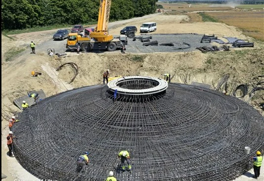 Prowind Wind Farm — construction view 4