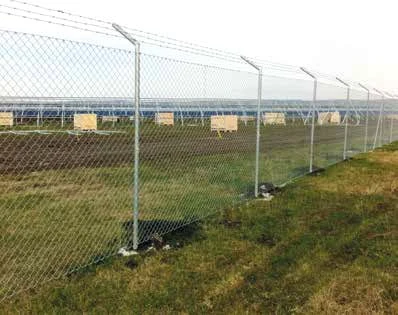 Solar park fencing